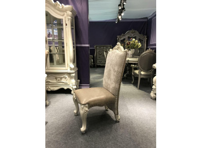 Chaise Trône Fauteuil Salle à manger neuf Bois Style antique Baroque Rococo Cuir